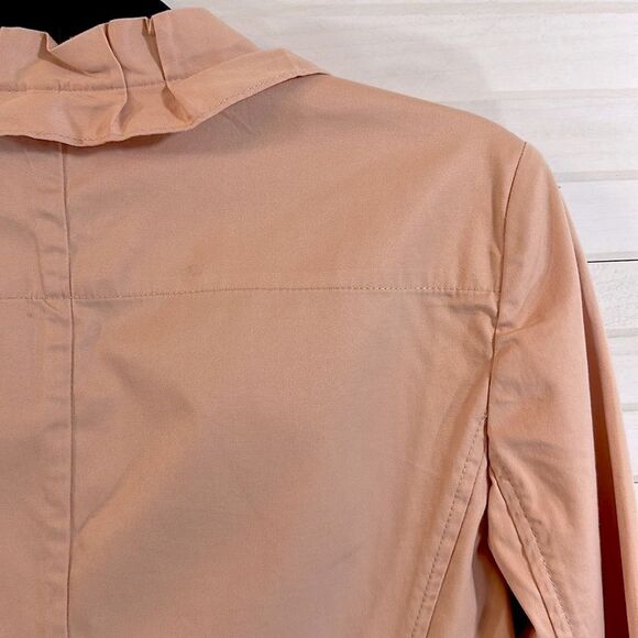 Talbots Jacket Size 12P Ruffle Cotton Stretch NWOT - Picture 11 of 15